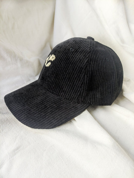Casquette velours côtelé, broderie Pépins
