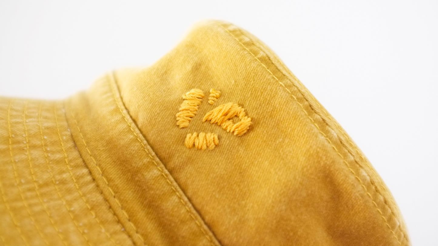 Bob jaune citron, broderie Pépins