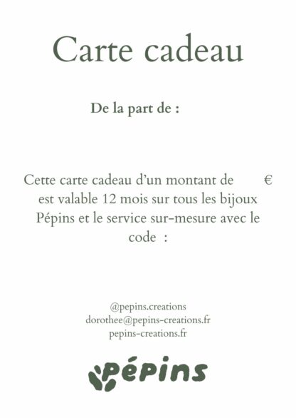 Carte cadeau – Image 3